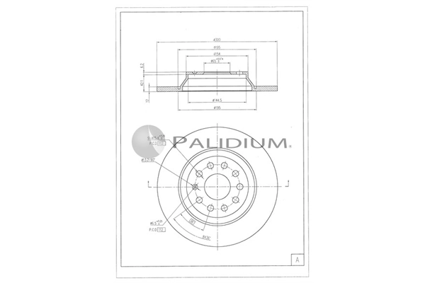 ASHUKI by Palidium féktárcsa - P331-135 - TothCarparts