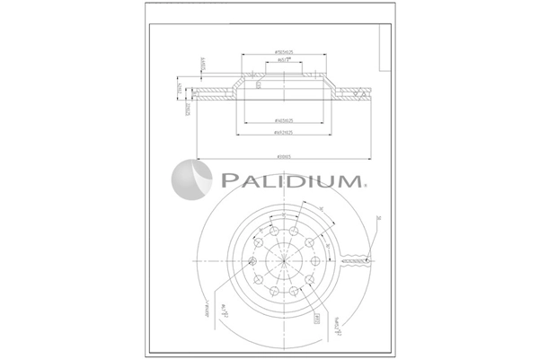 ASHUKI by Palidium féktárcsa - P331-137 - TothCarparts