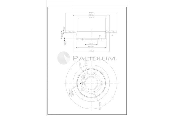 ASHUKI by Palidium féktárcsa - P331-138 - TothCarparts