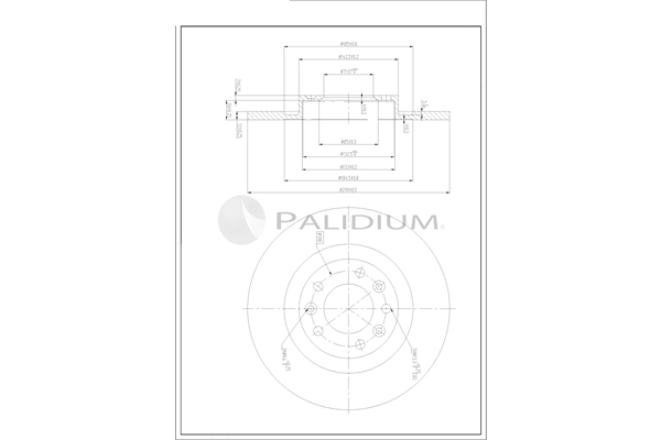 ASHUKI by Palidium féktárcsa - P331-140 - TothCarparts