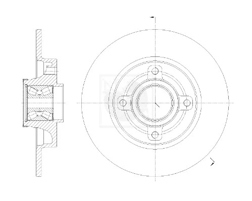 NPS féktárcsa - P331A01 - TothCarparts