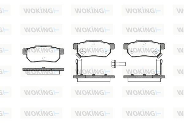 WOKING fékbetétkészlet, tárcsafék - P3333.02 - TothCarparts