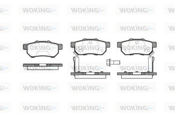 WOKING fékbetétkészlet, tárcsafék - P3333.52 - TothCarparts