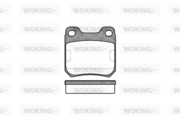 WOKING fékbetétkészlet, tárcsafék - P3393.00 - TothCarparts