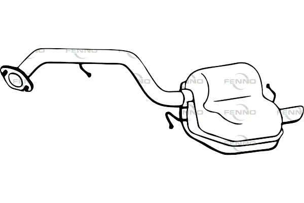 FENNO hátsó hangtompító - P3447 - TothCarparts
