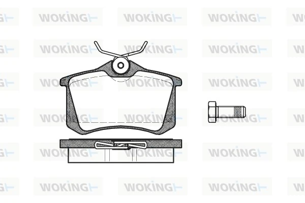 WOKING fékbetétkészlet, tárcsafék - P3633.01 - TothCarparts
