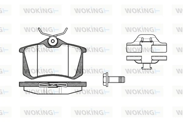 WOKING fékbetétkészlet, tárcsafék - P3633.03 - TothCarparts