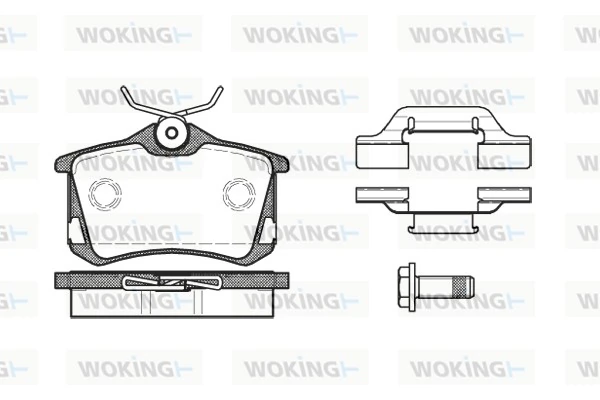 WOKING fékbetétkészlet, tárcsafék - P3633.50 - TothCarparts