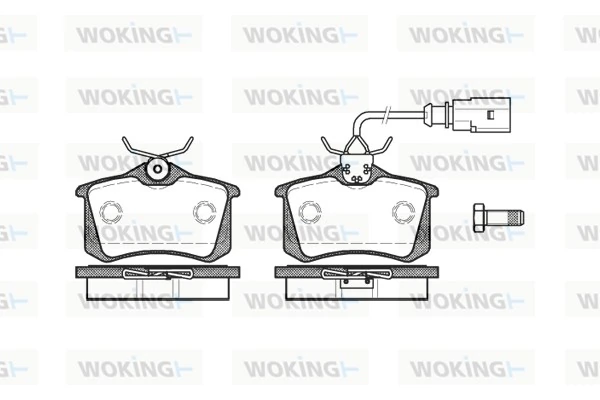 WOKING fékbetétkészlet, tárcsafék - P3633.51 - TothCarparts