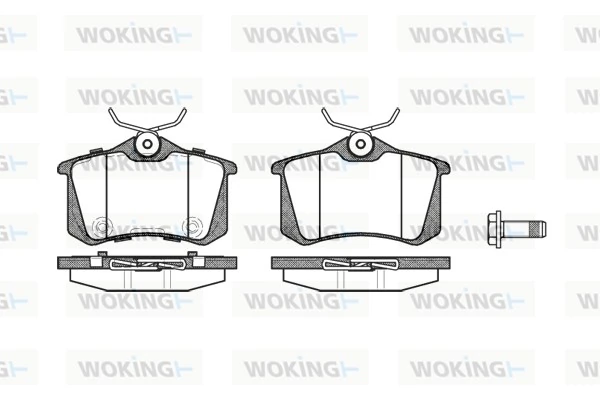WOKING fékbetétkészlet, tárcsafék - P3633.74 - TothCarparts