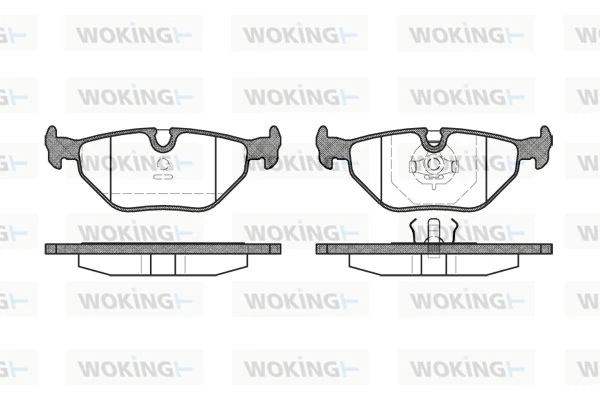 WOKING fékbetétkészlet, tárcsafék - P3653.00 - TothCarparts
