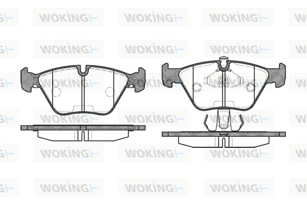 WOKING fékbetétkészlet, tárcsafék - P3703.15 - TothCarparts