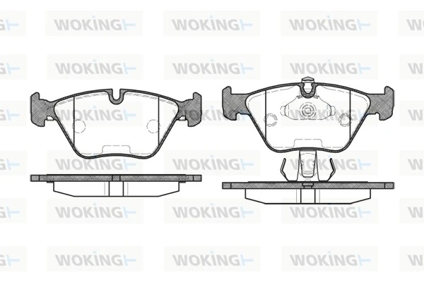 WOKING fékbetétkészlet, tárcsafék - P3703.25 - TothCarparts