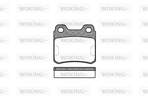 WOKING fékbetétkészlet, tárcsafék - P3823.00 - TothCarparts