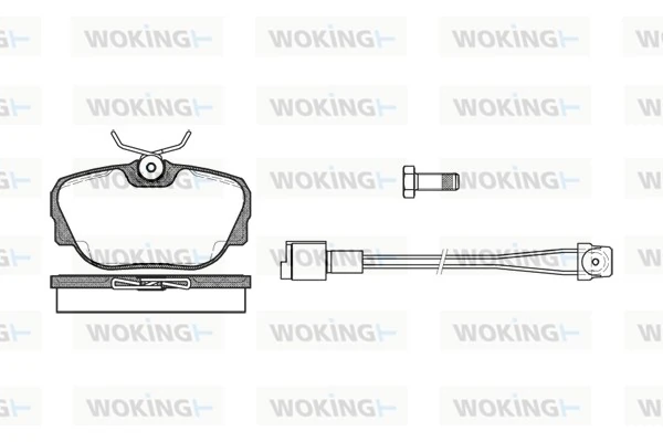 WOKING fékbetétkészlet, tárcsafék - P3963.02 - TothCarparts
