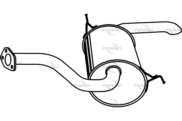 FENNO hátsó hangtompító - P3986 - TothCarparts