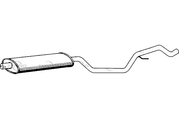 FENNO középső hangtompító - P4414 - TothCarparts
