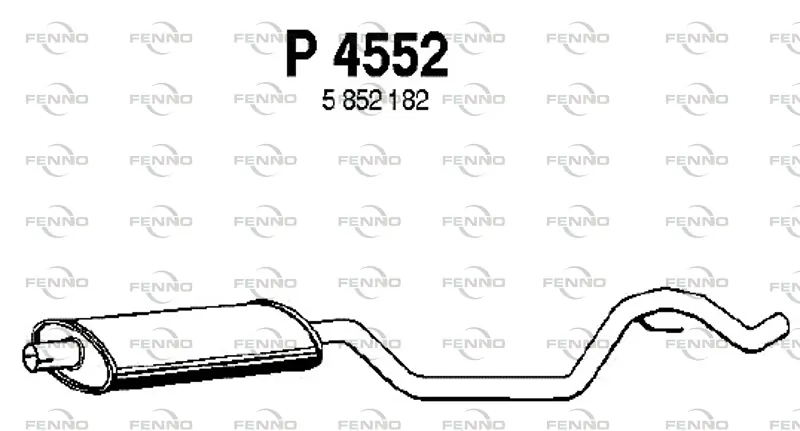 FENNO középső hangtompító - P4552 - TothCarparts