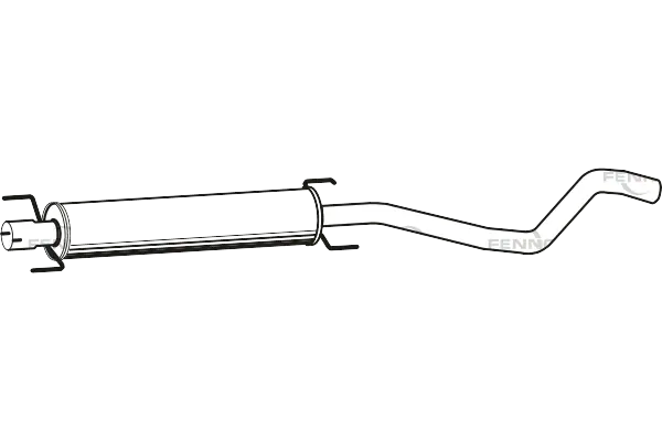 FENNO középső hangtompító - P4580 - TothCarparts