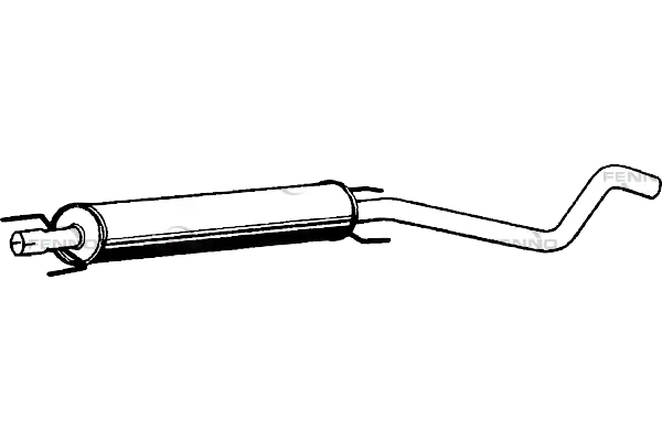 FENNO középső hangtompító - P4589 - TothCarparts