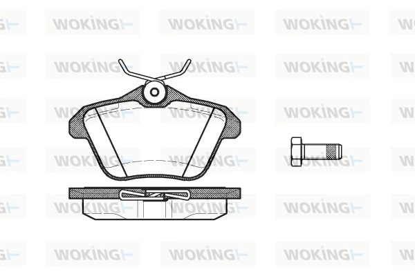WOKING fékbetétkészlet, tárcsafék - P4813.10 - TothCarparts
