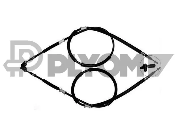 PLYOM huzal, rögzítőfék - P489116 - TothCarparts