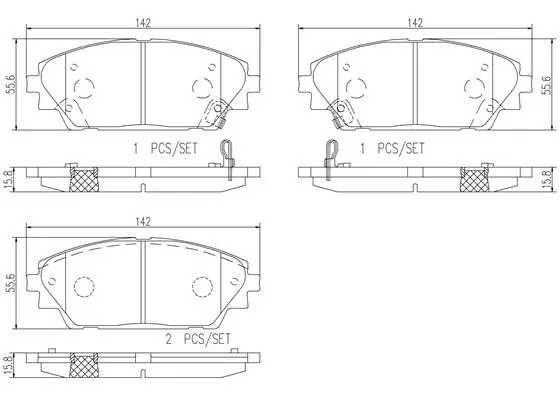 BREMBO fékbetétkészlet, tárcsafék - P49050N - TothCarparts