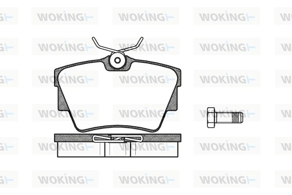 WOKING fékbetétkészlet, tárcsafék - P4913.30 - TothCarparts