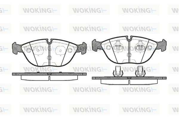 WOKING fékbetétkészlet, tárcsafék - P4973.00 - TothCarparts