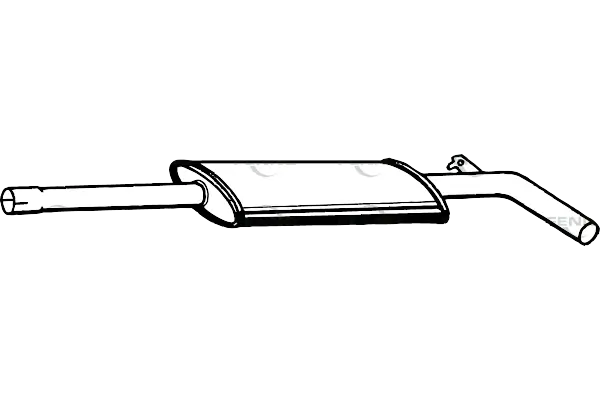 FENNO középső hangtompító - P5070 - TothCarparts