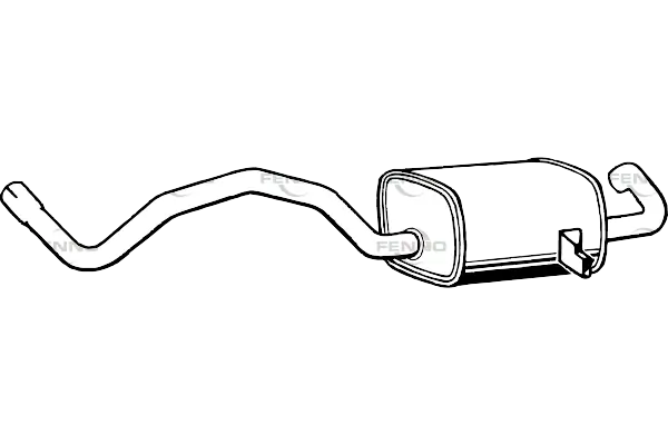 FENNO hátsó hangtompító - P5071 - TothCarparts