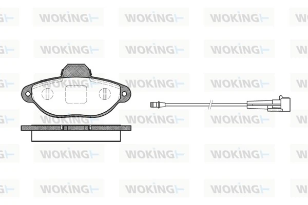 WOKING fékbetétkészlet, tárcsafék - P5143.01 - TothCarparts