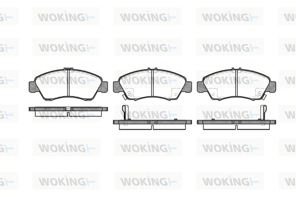 WOKING fékbetétkészlet, tárcsafék - P5193.02 - TothCarparts