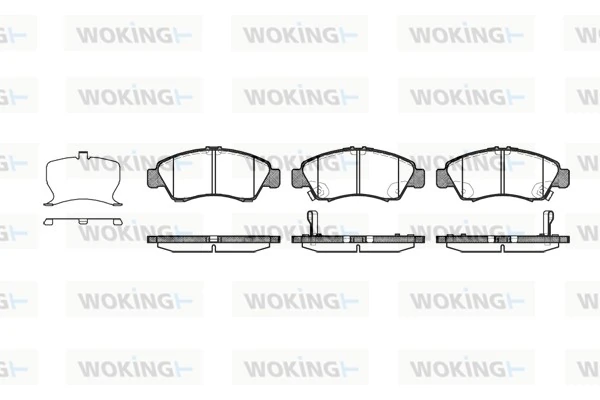 WOKING fékbetétkészlet, tárcsafék - P5193.22 - TothCarparts
