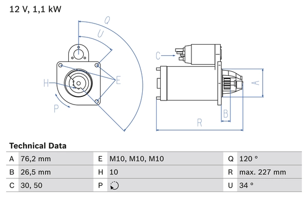 Carwood Group önindító - BREF0320986017060 - TothCarparts