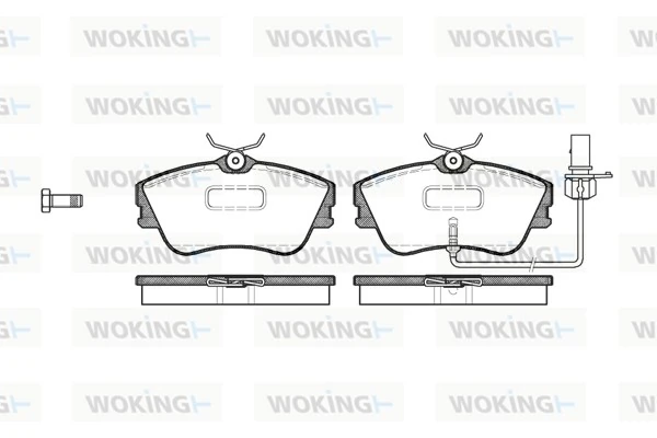 WOKING fékbetétkészlet, tárcsafék - P5803.21 - TothCarparts
