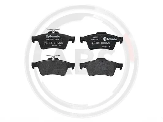 A.B.S. fékbetétkészlet, tárcsafék - P59042 - TothCarparts