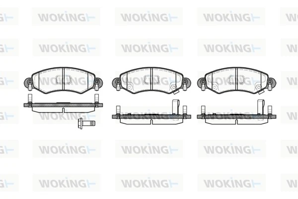 WOKING fékbetétkészlet, tárcsafék - P6023.12 - TothCarparts