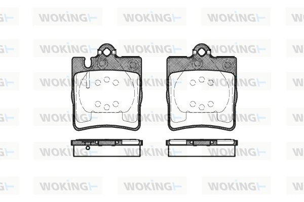 WOKING fékbetétkészlet, tárcsafék - P6093.10 - TothCarparts