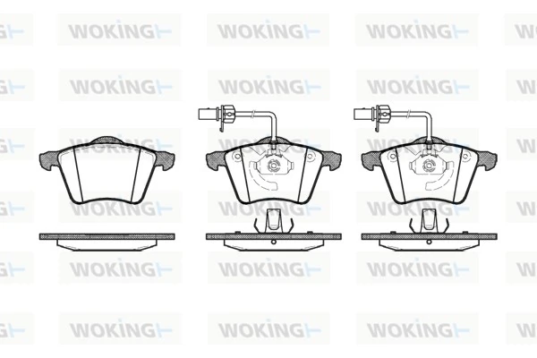 WOKING fékbetétkészlet, tárcsafék - P6213.02 - TothCarparts