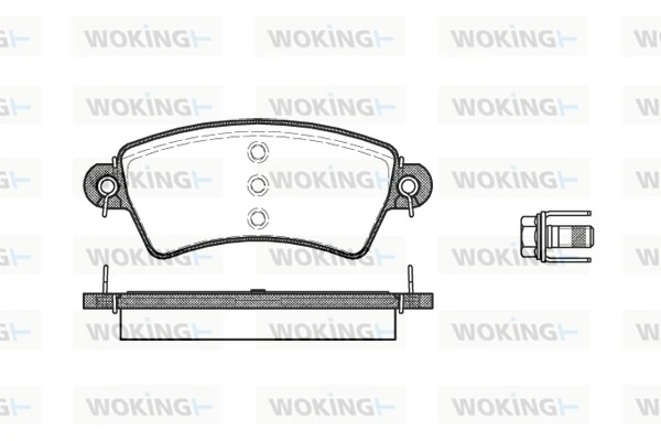 WOKING fékbetétkészlet, tárcsafék - P6263.00 - TothCarparts