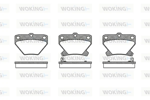 WOKING fékbetétkészlet, tárcsafék - P6413.02 - TothCarparts