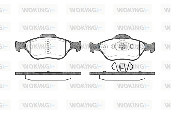 WOKING fékbetétkészlet, tárcsafék - P6663.00 - TothCarparts