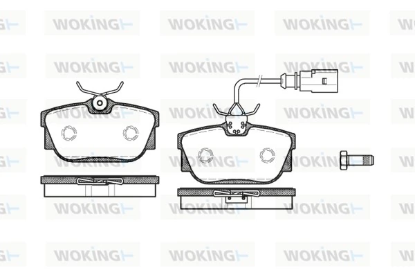 WOKING fékbetétkészlet, tárcsafék - P6673.01 - TothCarparts