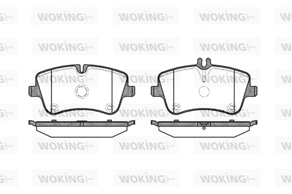 WOKING fékbetétkészlet, tárcsafék - P6683.00 - TothCarparts