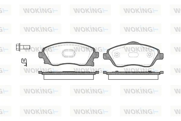 WOKING fékbetétkészlet, tárcsafék - P6743.12 - TothCarparts