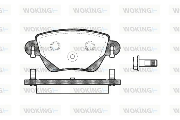 WOKING fékbetétkészlet, tárcsafék - P6773.00 - TothCarparts