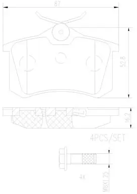 BREMBO fékbetétkészlet, tárcsafék - P68024N - TothCarparts