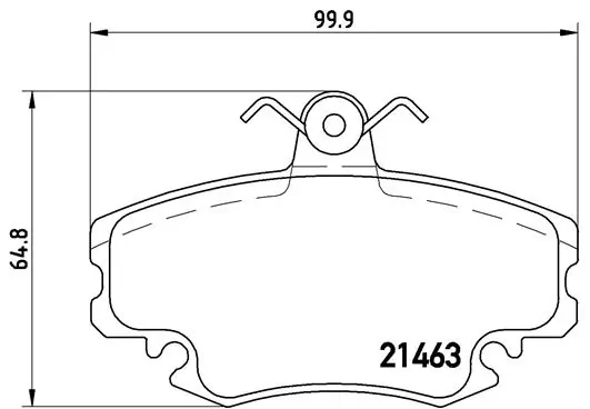 BREMBO fékbetétkészlet, tárcsafék - P68038N - TothCarparts