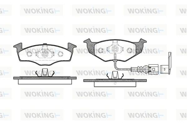 WOKING fékbetétkészlet, tárcsafék - P7093.11 - TothCarparts